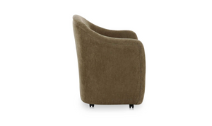 Rolling Barrel Dining Chair Green