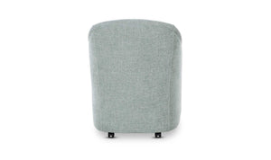 Drava Rolling Dining Chair, Light Blue