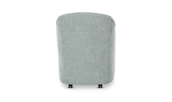 Drava Rolling Dining Chair, Light Blue