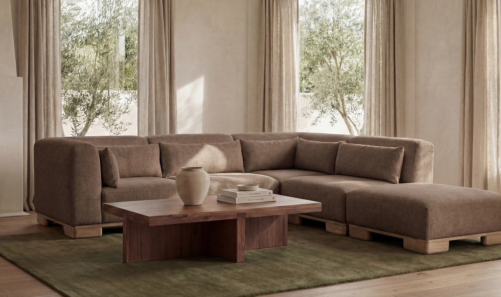 June Dream Modular Sectional, Dark Brown