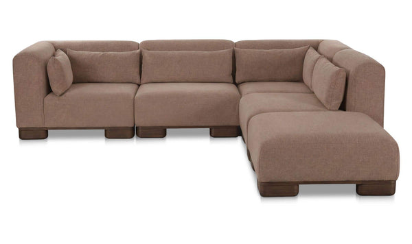June Dream Modular Sectional, Dark Brown