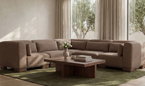 June Classic L Modular Sectional Dark Brown