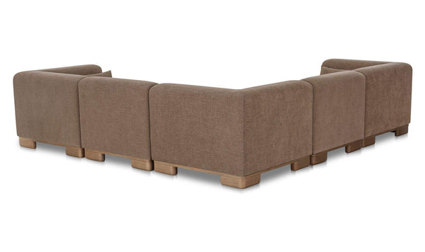June Classic L Modular Sectional Dark Brown