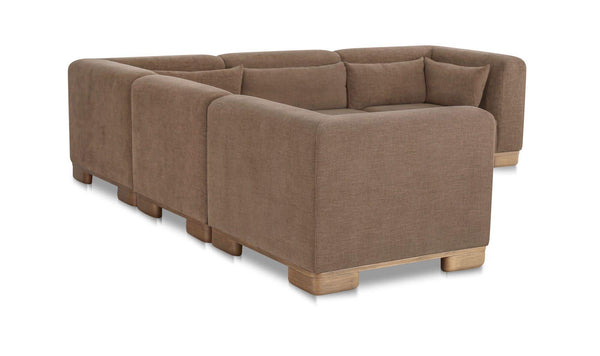 June Classic L Modular Sectional Dark Brown
