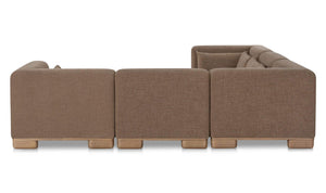 June Classic L Modular Sectional Dark Brown