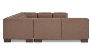 June U Shaped Modular Sectional Dark Brown