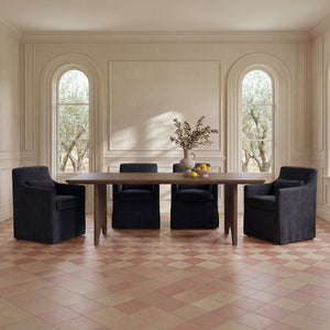 Slipcovered Dining Chair Black