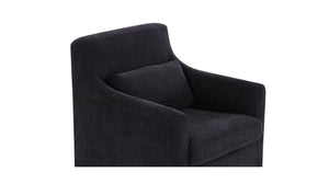 Lydia Slipcover Dining Chair Black