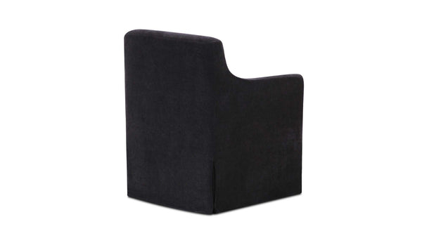 Lydia Slipcover Dining Chair Black
