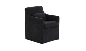 Lydia Slipcover Dining Chair Black