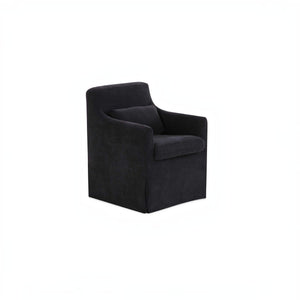 Slipcovered Dining Chair Black