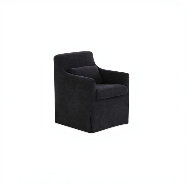 Slipcovered Dining Chair Black