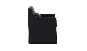 Lydia Slipcover Dining Chair Black