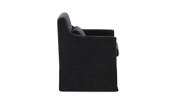 Lydia Slipcover Dining Chair Black