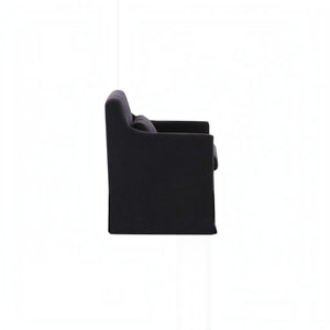 Slipcovered Dining Chair Black