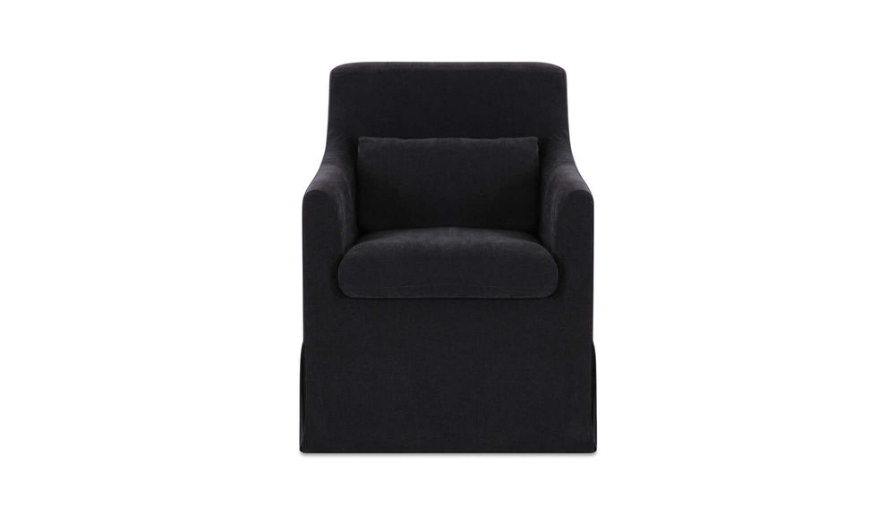 Lydia Slipcover Dining Chair Black