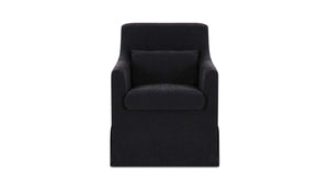 Lydia Slipcover Dining Chair Black