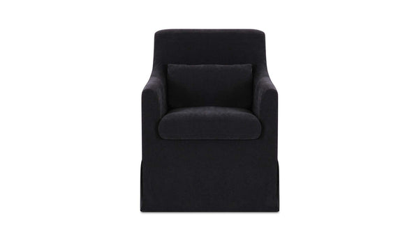 Lydia Slipcover Dining Chair Black
