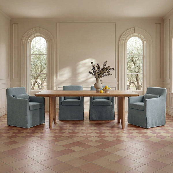 Slipcovered Dining Chair Blue