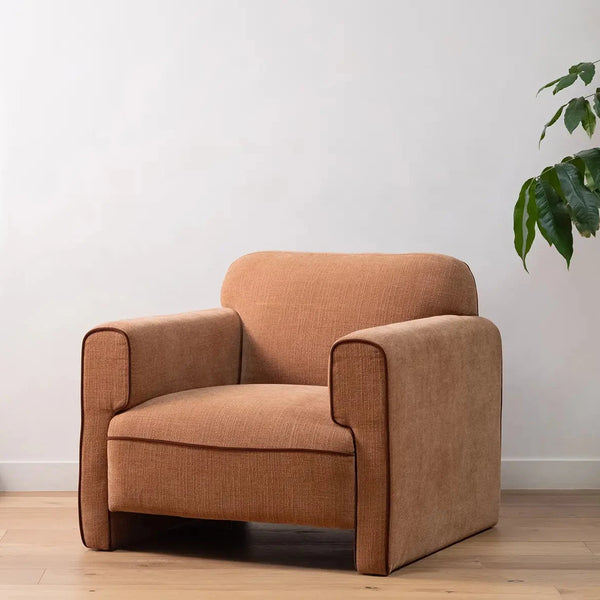 Chartreuse Geometric Accent Chair