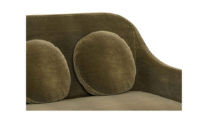 Rialto Sofa Dark Green Faux Mohair