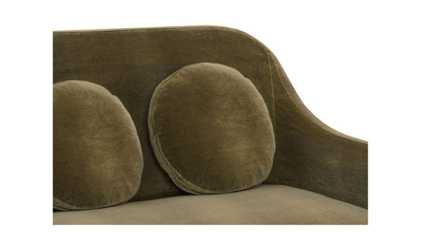 Rialto Sofa Dark Green Faux Mohair