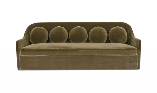 Rialto Sofa Dark Green Faux Mohair