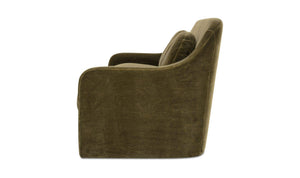 Rialto Sofa Dark Green Faux Mohair