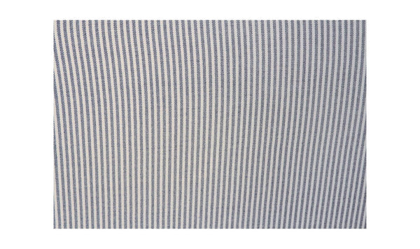 Fable Slipcover Dining Banquette U-Shape Navy Stripe 154 in