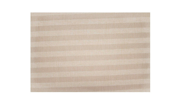 Skirted Storage Ottoman Beige Stripe