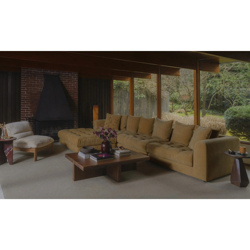 Modular Slipper Chair Golden Yellow