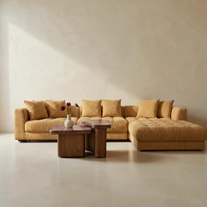 Modular Slipper Chair Golden Yellow
