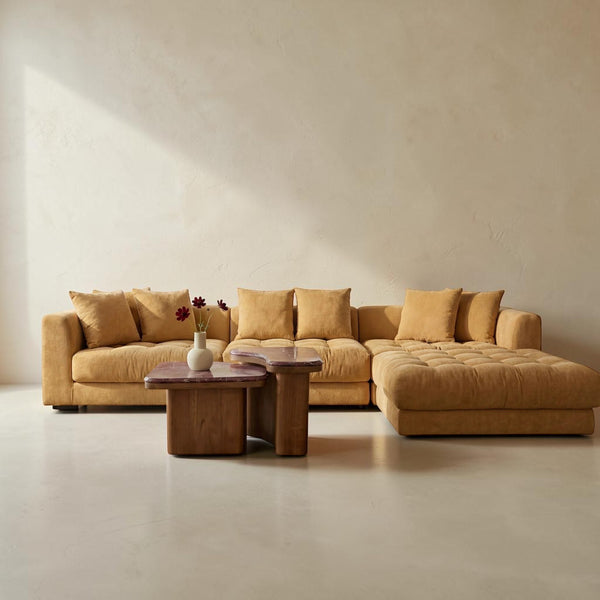 Modular Slipper Chair Golden Yellow