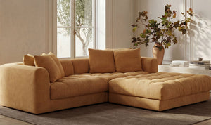 Davie Ottoman Golden Yellow