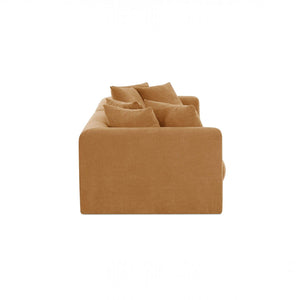 Chenille Modular Sofa Golden Yellow