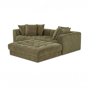 Chenille Modular Nook Sectional Olive