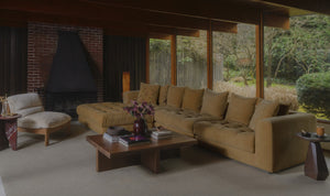 Davie Lounge Modular Sectional Golden Yellow