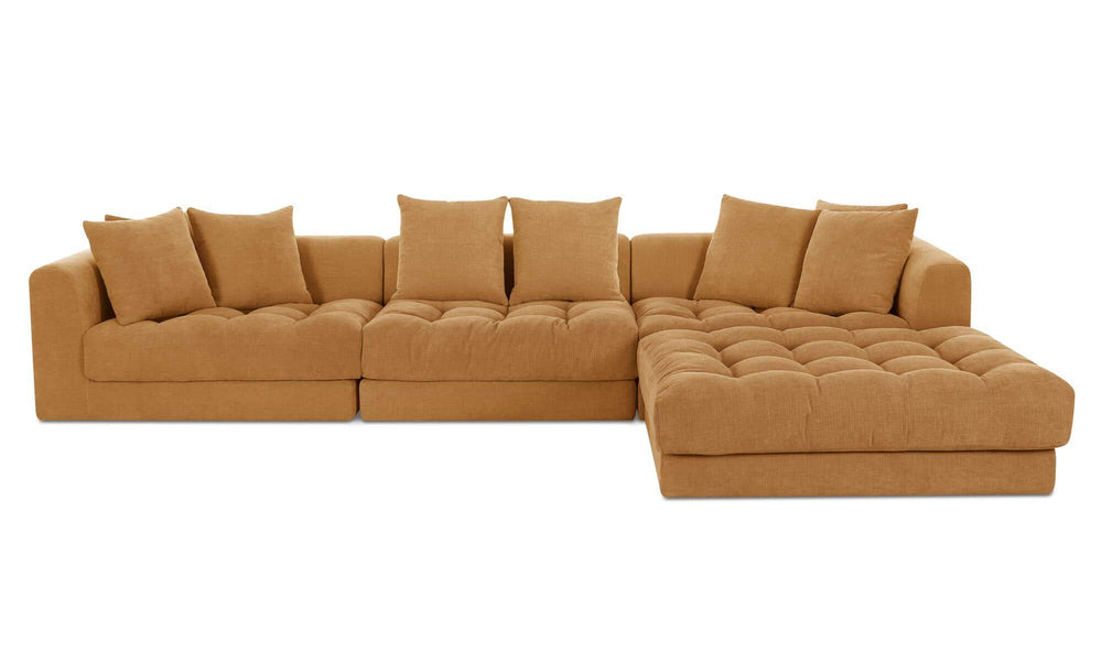 Davie Lounge Modular Sectional Golden Yellow