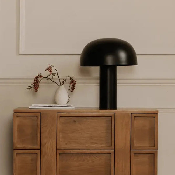 Black Mushroom Table Lamp