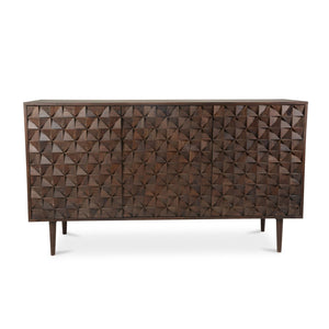 Pablo 3 Door Sideboard Dark Brown