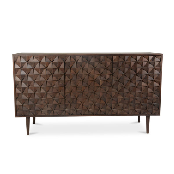 Pablo 3 Door Sideboard Dark Brown