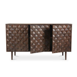 Pablo 3 Door Sideboard Dark Brown