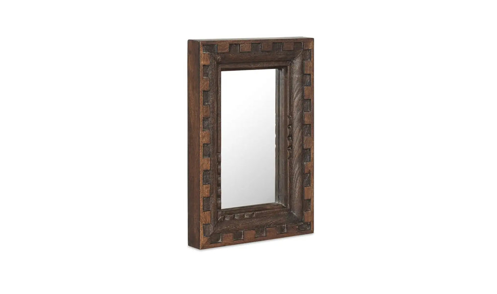 Carved Mango Wood Mirror