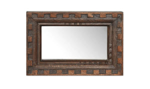 Carved Mango Wood Mirror