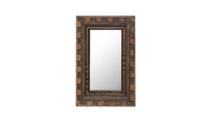 Carved Mango Wood Mirror