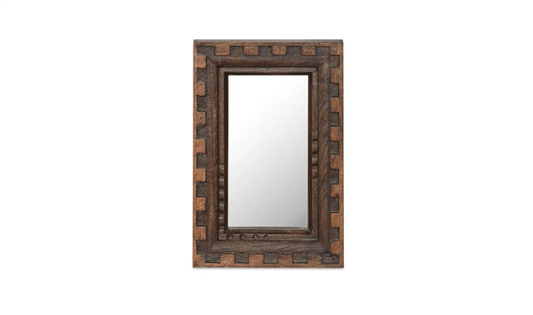 Carved Mango Wood Mirror