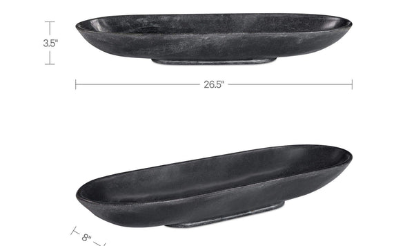 Venetia Tray Black Marble