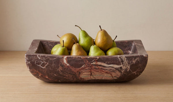 Piero Basin Deep Red Marble