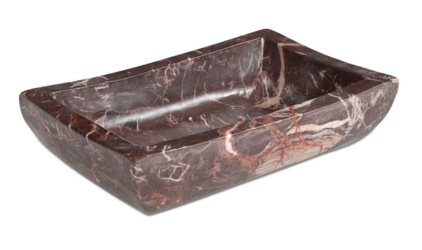 Piero Basin Deep Red Marble