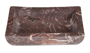 Piero Basin Deep Red Marble